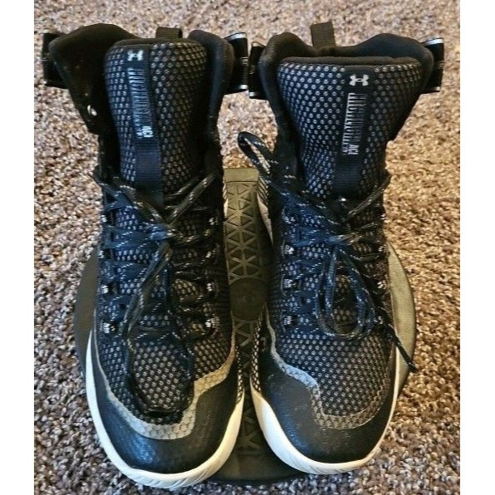 Under Armour HOVR Highlight Ace Black White Women's Volleyball Shoes Size 7.5